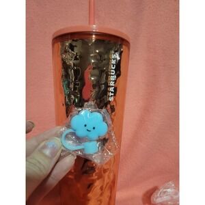 Blue cloud straw topper